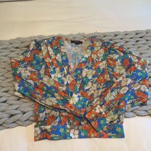 Smythe Floral Print wrap top